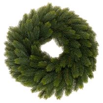 Artículo Corona de ramas de abeto artificiales, verde, redonda, 50 cm