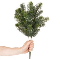 Artículo Rama de abeto artificial, decoración festiva para ventana, 50 cm, 3 piezas
