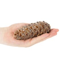 Artículo Adorno de piña de cerámica, decoración de mesa, otoño, 14 cm, 3 piezas