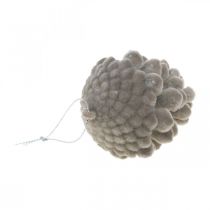 Artículo Conos de pino conos decorativos para colgar marrones 8cm 4uds