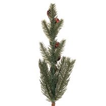 Artículo Rama de abeto artificial con adornos navideños, 48 cm, 2 unidades.