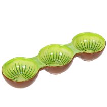 Artículo Cuenco de cerámica con motivo de kiwi, decoración veraniega para servir con estilo tapas y aperitivos, 30 cm