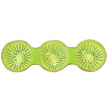 Artículo Cuenco de cerámica con motivo de kiwi, decoración veraniega para servir con estilo tapas y aperitivos, 30 cm
