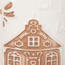 Artículo Taza de cerámica con motivo de casa y relieve, 9 cm.