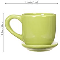 Artículo Taza de café, decoración de mesa para un comedor elegante, 11 cm, 3 piezas