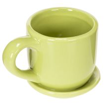 Artículo Taza de café, decoración de mesa para un diseño de habitación elegante con plantas, 11 cm, 3 piezas