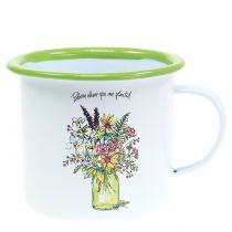 Artículo Deko taza maceta esmaltada Ø11,5cm H10cm