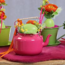 Artículo Tetera de estilo rústico nostálgico, decorativa para salón o cocina, 15 cm