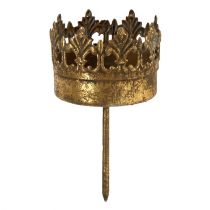 Portavelas dorado antiguo Ø5cm H10cm 1pc