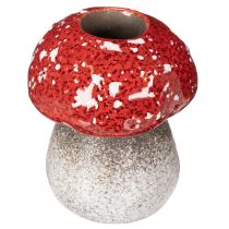 Artículo Seta decorativa, amanita muscaria, portavelas para velas pequeñas como decoración de mesa, 9 cm