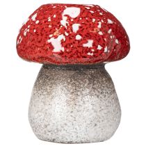 Artículo Seta decorativa, amanita muscaria, portavelas para velas pequeñas como decoración de mesa, 9 cm