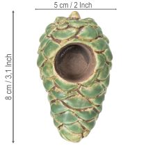 Artículo Portavelas con diseño de piña, 8 cm, 3 unidades