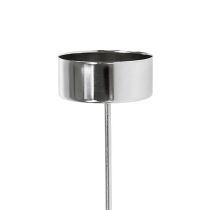 Artículo Portavelas para enchufar plata 21cm 8uds