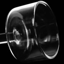 Artículo Portavelas de cristal transparente Ø4,5cm H8cm 8 piezas
