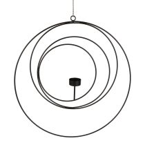 Artículo Portavelas para candelabro colgante negro Ø40cm