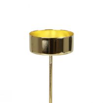 Artículo Portavelas para enchufar portavelas dorado Adviento Ø4cm 8 piezas