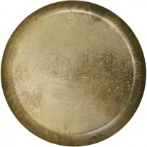 Placa decorativa aspecto latón Decoración de placa de metal Ø40cm