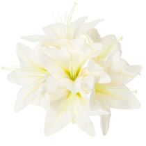 Artículo Flores artificiales de lirio tigre blanco para jarrones y arreglos florales, ramo de 6 unidades de 29 cm.