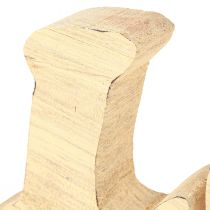 Artículo Decoración de mesa soporte de madera “Love” madera de sauce natural 60×19cm