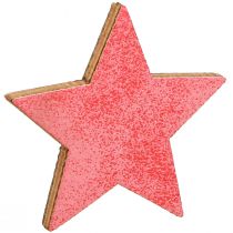 Artículo Decoración de mesa estrellas madera Navidad 3 colores Ø3–5cm 48 piezas