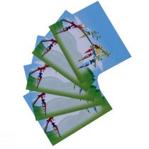 Artículo Decoración de mesa inscripción escolar, tarjetas de lugar decoración de inicio de escuela 6×9cm 6pcs