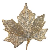 Artículo Decoración de mesa decoración de hoja de arce otoñal dorado antiguo 58cm × 39cm