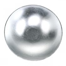 Cuenco de decoración de mesa plata Ø28cm plástico