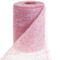 Artículo Camino de mesa cinta de mesa de yute cinta de yute rosa claro 15cm 10m