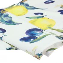 Artículo Camino de mesa camino de mesa limones y aceitunas textil de verano 138×32cm