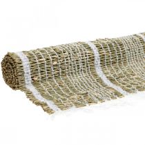 Mantel individual seagrass natural, blanco Camino de mesa pequeño mantel individual 47×33cm