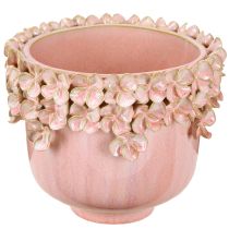 Artículo Maceta Cerámica Rosa – Elegante macetero con decoración floral Ø16cm