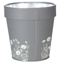 Artículo Maceta con estampado floral para decoración moderna de hogares y balcones en verano, 13 cm, 4 piezas
