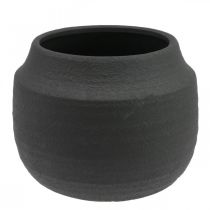 Macetero Maceta de cerámica negra Ø23cm H19.5cm