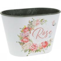 Jardinera, macetero decorativo de rosas, florero L19cm H12.5cm