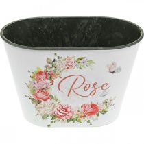 Artículo Jardinera, macetero decorativo de rosas, florero L19cm H12.5cm