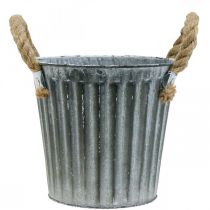 Artículo Macetero de metal, macetero decorativo con asas, macetero, macetero Ø16,5 cm
