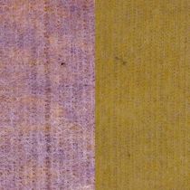 Cinta de fieltro, cinta para macetas, cinta de lana bicolor amarillo mostaza, violeta 15cm 5m