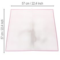 Artículo Película floral Transmatt rosa resistente a la humedad, 57 cm, precortada para ramos, 20 unidades.