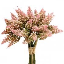 Jacinto de uva jacinto artificial rosa 28cm 12 piezas en ramo
