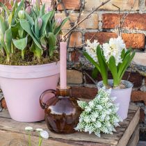 Jacinto de uva jacinto artificial blanco 28cm 12pcs en ramo