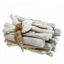 Paquete de madera Driftwood Deco Driftwood blanco L15cm