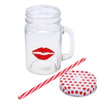 Artículo Vaso con tapa y asa Ø7cm H13,5cm