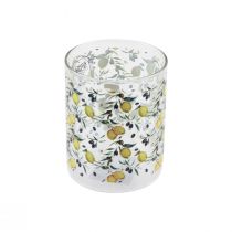 Vaso para beber vaso de limón y olivo Mediterráneo Ø8cm H10cm
