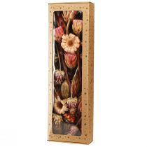 Artículo Mezcla de flores secas: Protea rosa, alcachofa, amapola, decoración natural, 38 cm, 580 g