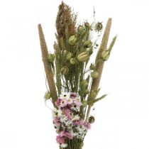 Ramo de flores secas rosa, blanco ramo de flores secas H60-65cm