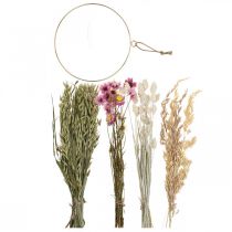 Anillo Flor Seca Anillo Rosa Flor Seca Lazo Caja DIY Ø20cm