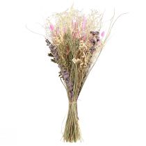 Artículo Ramo de flores secas hierba eucalipto crema rosa 200g