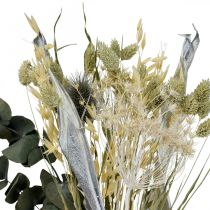 Ramo seco de cardo eucalipto plata seca 64cm