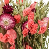 Artículo Ramo de flores secas, siemprevivas, grano, cápsula de amapola, Phalaris, junco, 55 cm