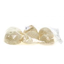 Artículo Copa de campana de frutos secos blanqueada para floristería funeraria de 8,5 a 11 cm, 10 unidades
